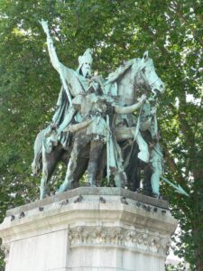 Charlemagne et ses leudes devant Notre-Dame de Paris