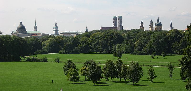 "Englischer Garten" à Munich Skyline (Photo Ludmiła Pilecka)
