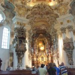 L'autel baroque de l'église de Wies