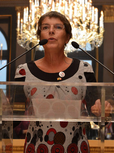 Thérèse Clerc Le lundi 19 octobre 2015 au Palais Beauharnois, chez l'Ambassadeur Nikolaus Meyer-Landrut