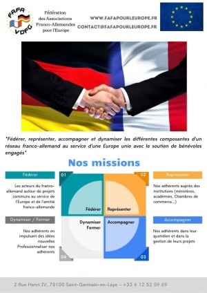 Nouvelle plaquette de la FAFA pour l’Europe