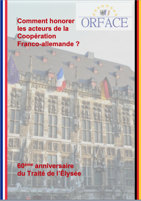 Honorer les acteurs du franco-allemand pour le 60ème anniversaire du Traité de l’Élysée.