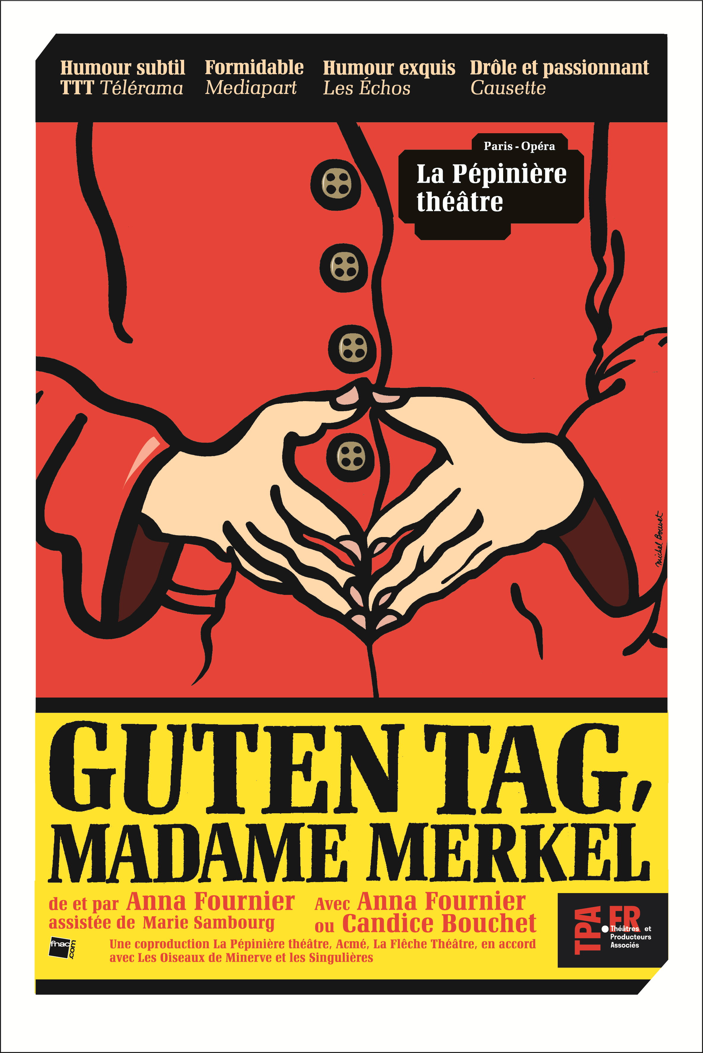 AFFICHE BAT GUTEN TAG MADAME MERKEL